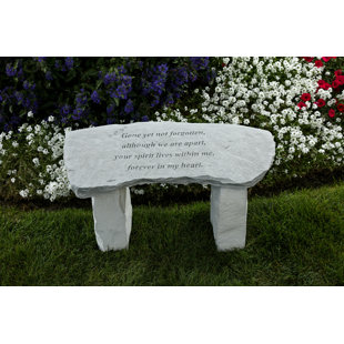 Outdoor discount memorial bench